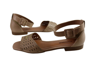 Bottero Nebraska Womens Comfortable Leather Sandals Made In Brazil