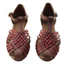 New Face Jazaline Womens Comfortable Closed Toe Leather Sandals