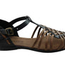 New Face Jazaline Womens Comfortable Closed Toe Leather Sandals