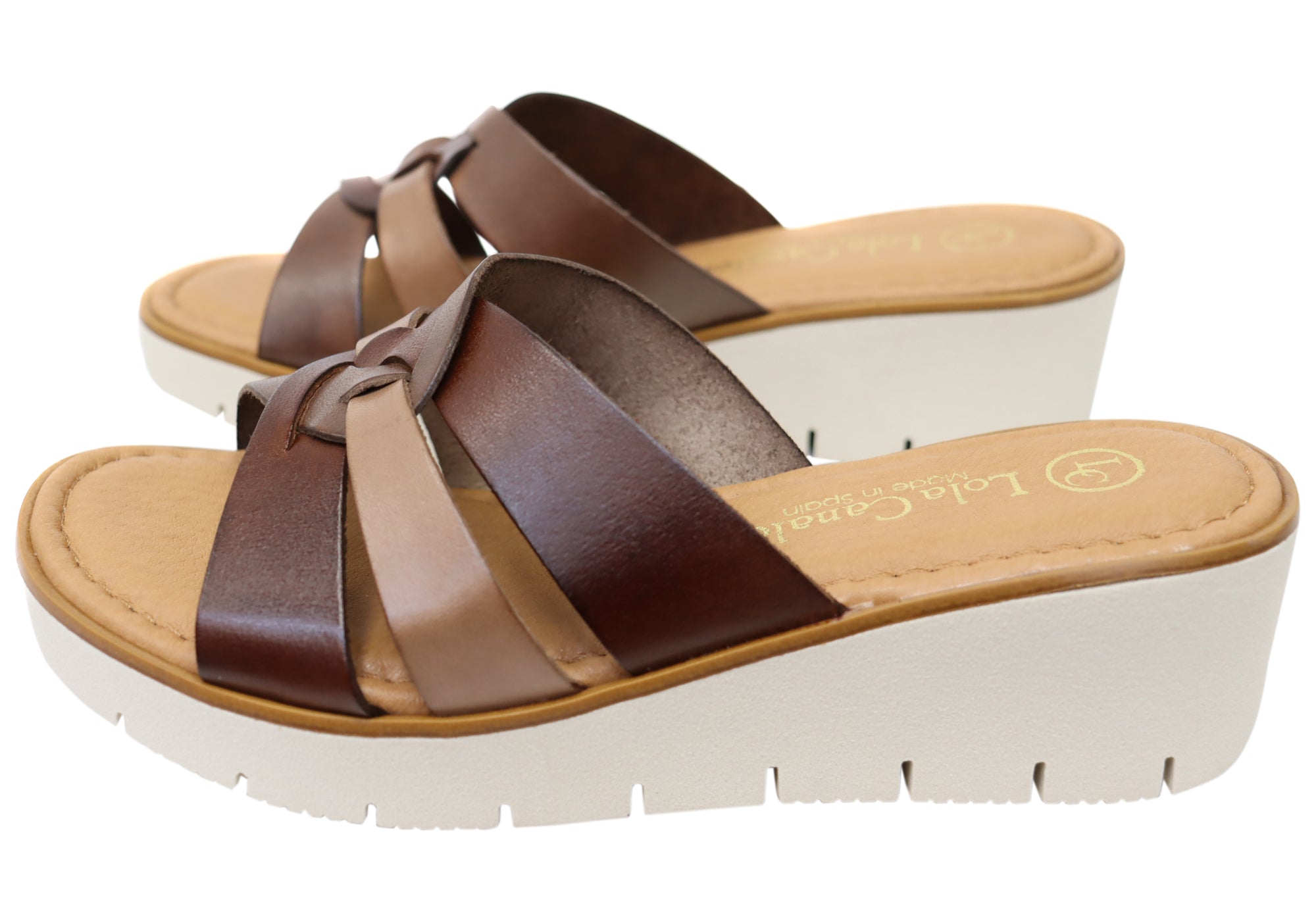 Lola Canales Zena Womens Comfortable Spanish Leather Slides Sandals