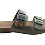 New Face Silvan Womens Comfort Leather Slides Sandals Made In Brazil