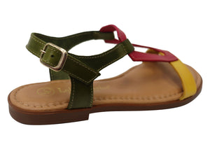 Lola Canales Courtney Womens Comfortable Leather Sandals Made In Spain