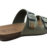 New Face Silvan Womens Comfort Leather Slides Sandals Made In Brazil