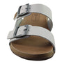 New Face Silvan Womens Comfort Leather Slides Sandals Made In Brazil