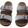 New Face Silvan Womens Comfort Leather Slides Sandals Made In Brazil