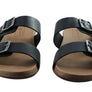 New Face Silvan Womens Comfort Leather Slides Sandals Made In Brazil