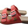 New Face Silvan Womens Comfort Leather Slides Sandals Made In Brazil