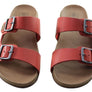 New Face Silvan Womens Comfort Leather Slides Sandals Made In Brazil