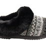 Dearfoams Womens Comfortable Hannah Festive Knit Clog Slippers