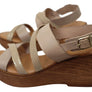 Lola Canales Brooke Womens Spanish Leather Wedge Sandals