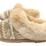 Dearfoams Womens Comfortable Hannah Festive Knit Clog Slippers