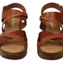 Lola Canales Brooke Womens Spanish Leather Wedge Sandals