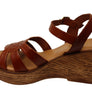 Lola Canales Moment Womens Spanish Leather Wedge Sandals