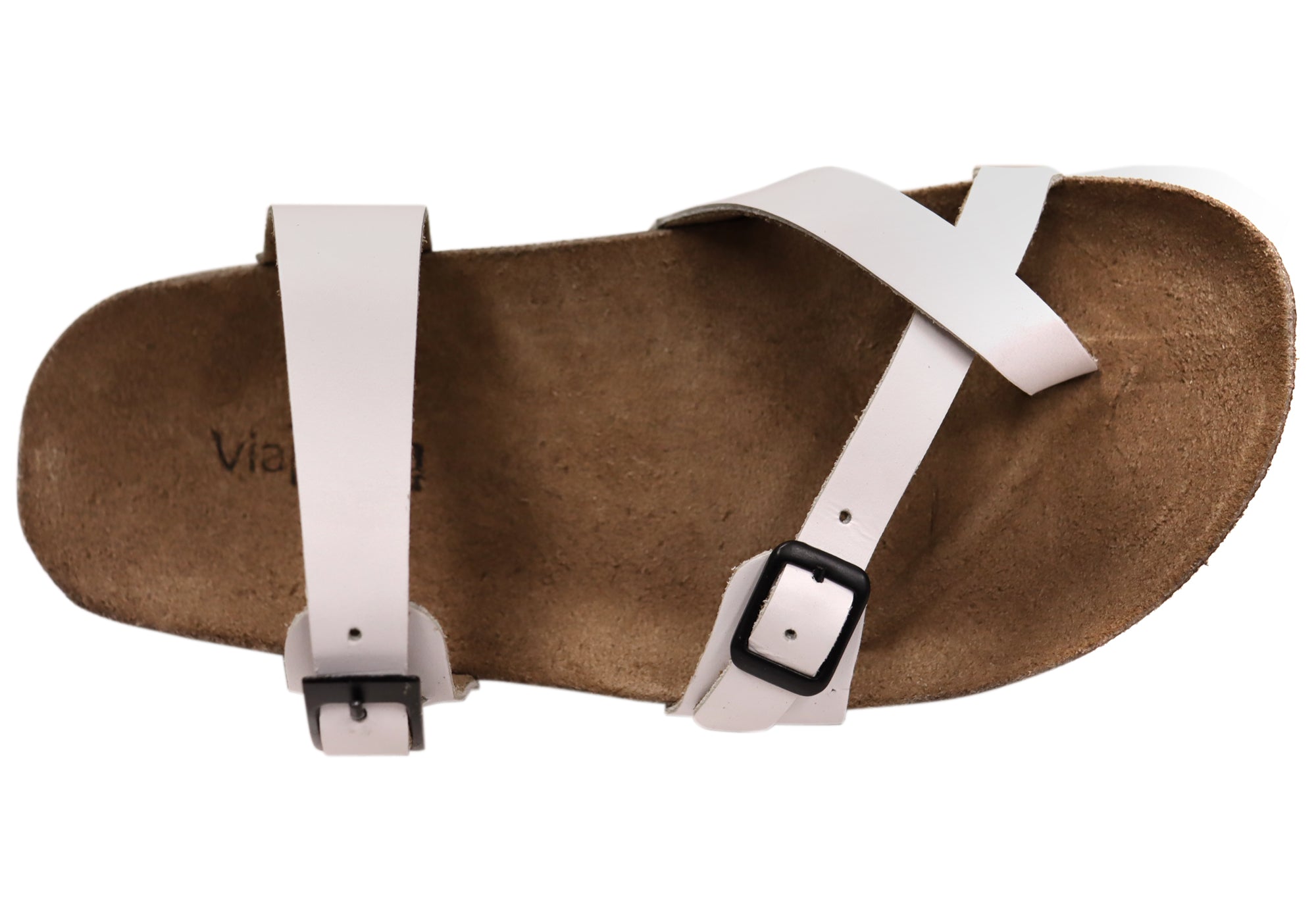 Via Paula Toto Womens Leather Comfort Thongs Sandals Made in Brazil