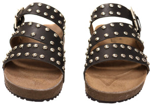 Via Paula Beth Womens Leather Comfort Slides Sandals Made in Brazil