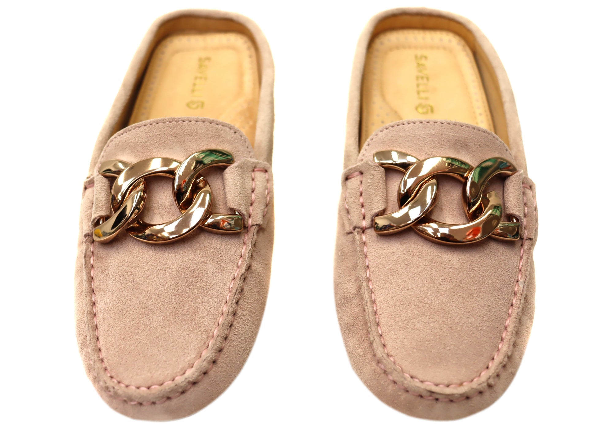 Savelli Paula Womens Brazilian Leather Closed Toe Open Back Mules