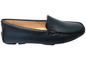 Savelli Linda Womens Comfort Leather Loafer Shoes Made In Brazil