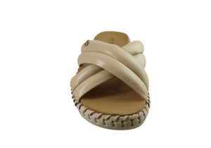 Bottero Bonnie Womens Comfort Leather Slides Sandals Made In Brazil