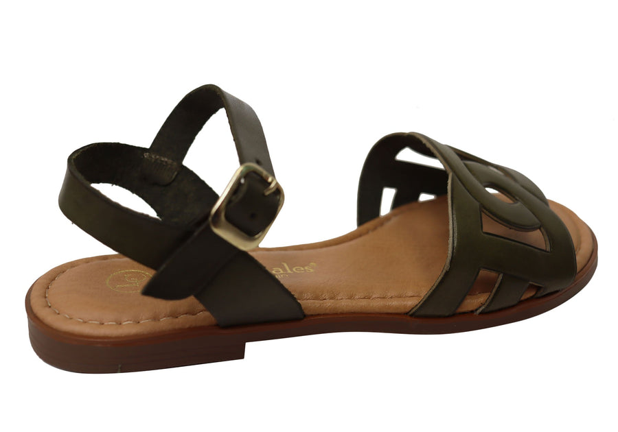 Lola Canales Corin Womens Comfortable Leather Sandals Made In Spain