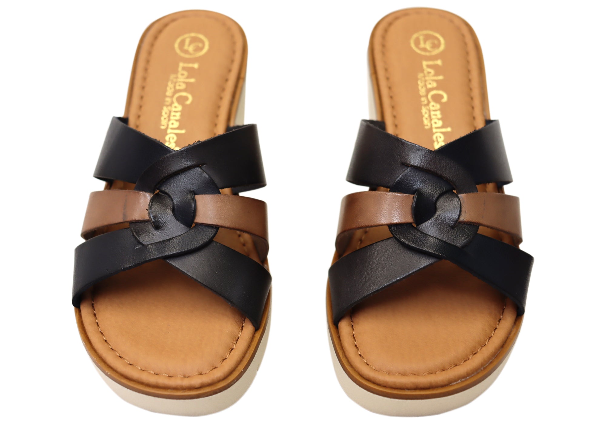 Lola Canales Zena Womens Comfortable Spanish Leather Slides Sandals