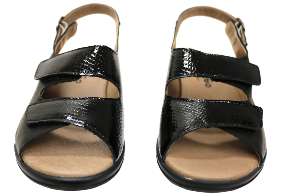 Flex & Go Mary Womens Comfortable Leather Sandals Made In Portugal