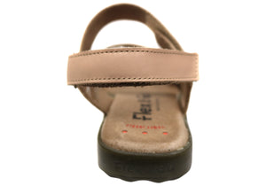 Flex & Go Carmella Womens Comfortable Leather Sandals Made In Portugal