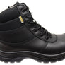 KingGee Black Mens Tradie Zip Lace Composite Safety Work Boots