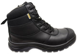 KingGee Black Mens Tradie Zip Lace Composite Safety Work Boots