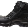 KingGee Black Mens Tradie Zip Lace Composite Safety Work Boots