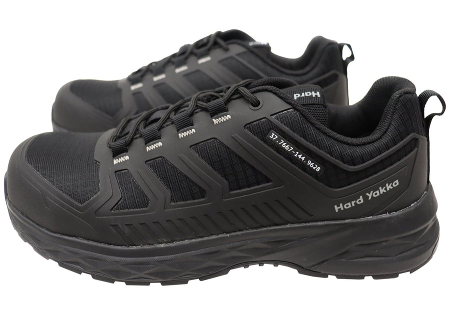 Hard Yakka Mens Comfortable X Range Low Composite Toe Safety Shoes