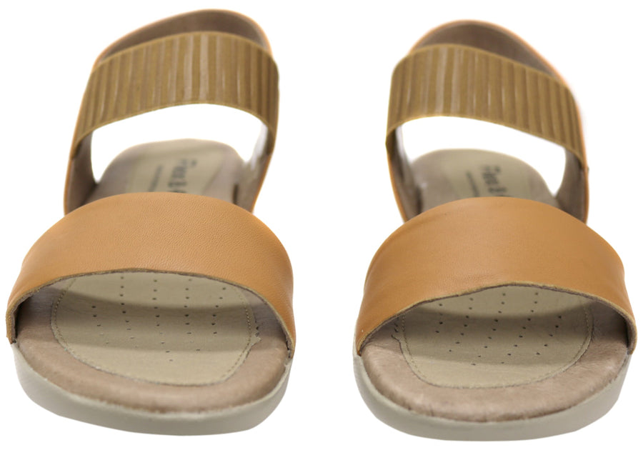 Flex & Go Lina Womens Comfortable Leather Sandals Made In Portugal