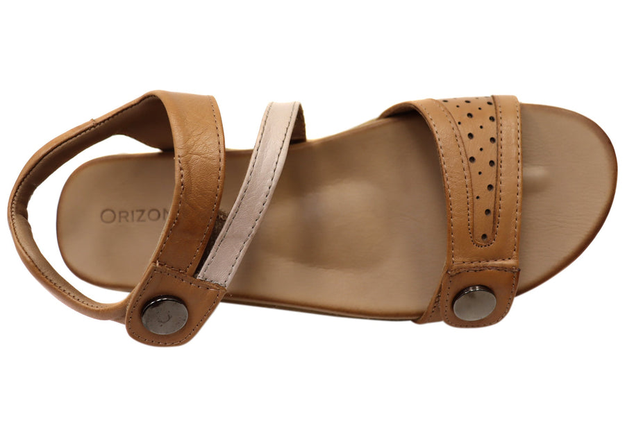 Orizonte Sorrento Womens Comfortable European Leather Sandals