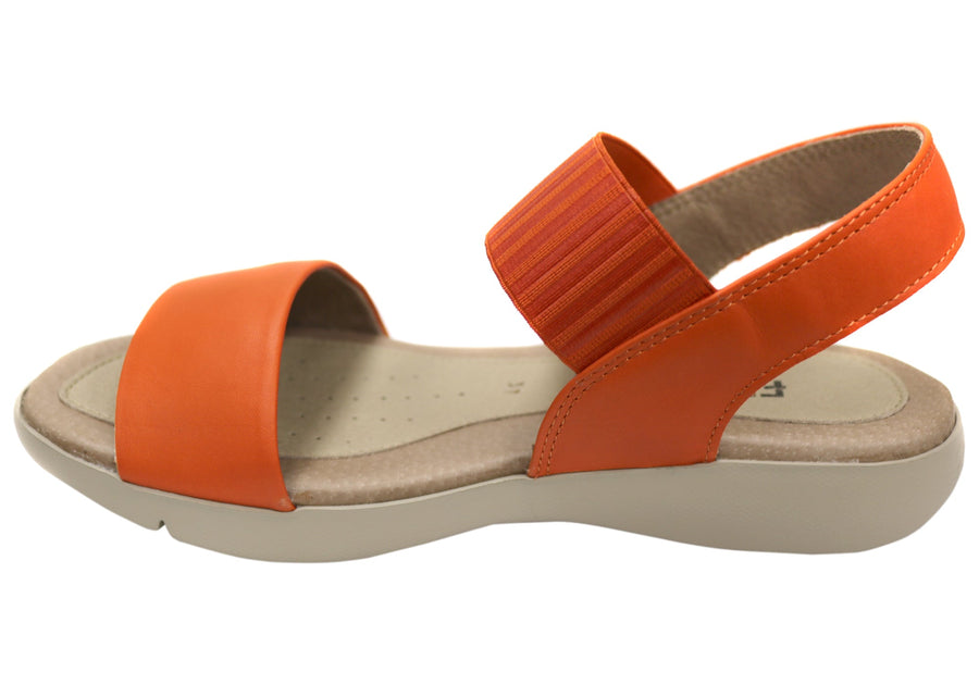 Flex & Go Lina Womens Comfortable Leather Sandals Made In Portugal