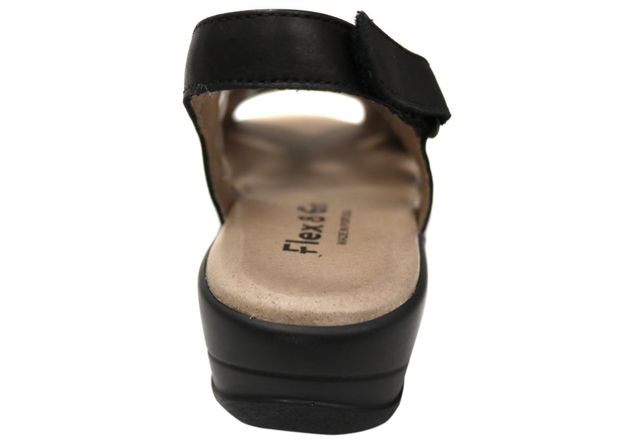 Flex & Go Hilda Womens Comfortable Leather Sandals Made In Portugal