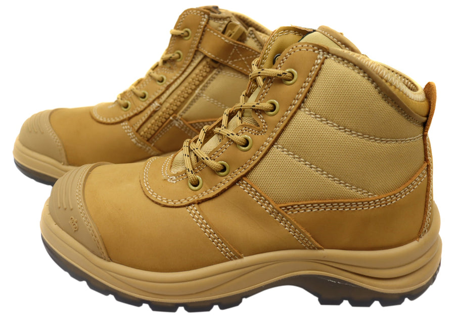 KingGee Tradie Womens Zip Lace Steel Cap Work Boots