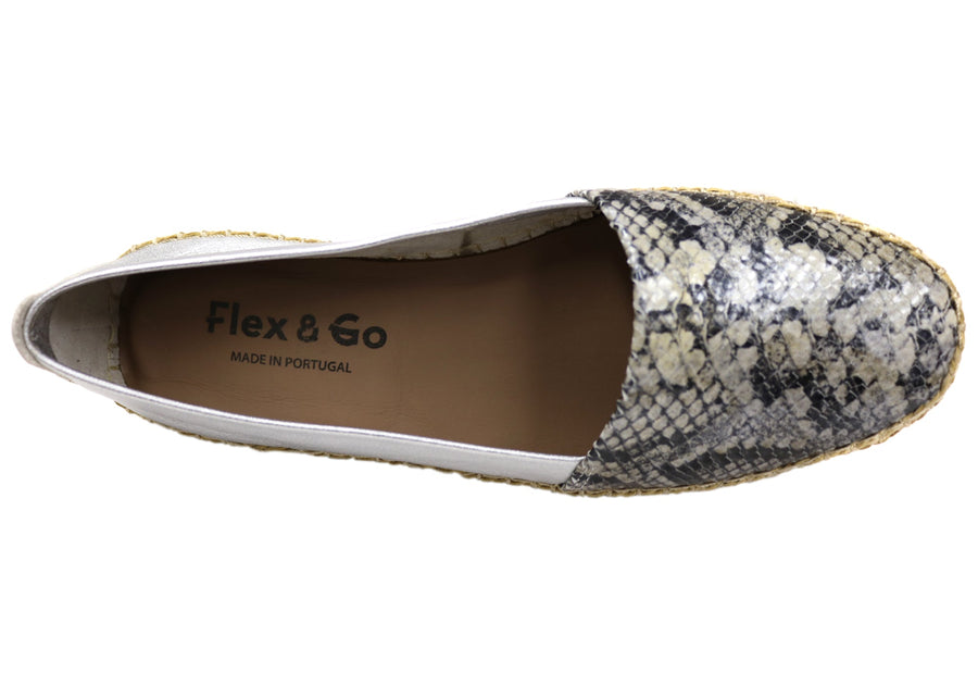 Flex & Go Pinta Womens Comfortable Leather Shoes Made In Portugal