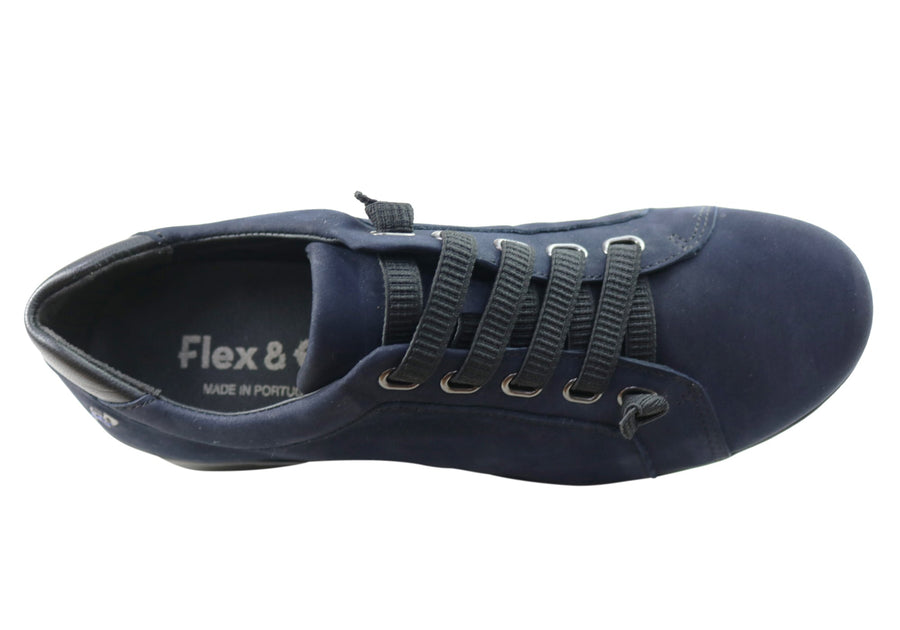 Flex & Go Evolve Womens Comfortable Leather Shoes Made In Portugal