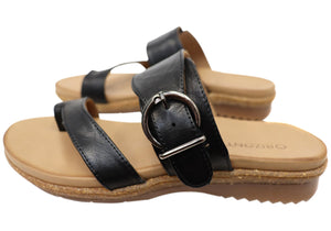 Orizonte Martha Womens Comfortable European Leather Thongs Sandals