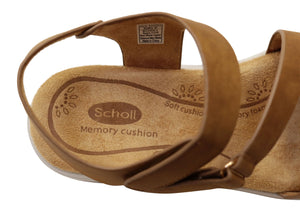 Scholl Orthaheel Sandra Womens Comfortable Memory Foam Sandals