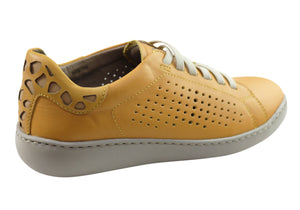 Flex & Go Abra Womens Comfort Leather Casual Shoes Made In Portugal