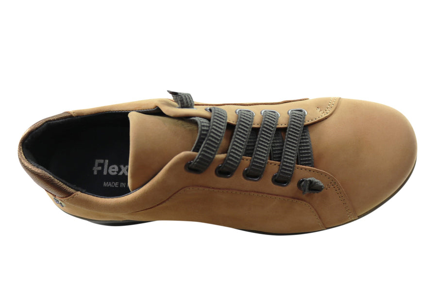 Flex & Go Evolve Womens Comfortable Leather Shoes Made In Portugal