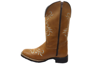 D Milton Belle Womens Comfortable Leather Western Cowboy Boots