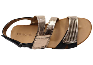 Orizonte Fawkner Womens Comfortable European Leather Sandals