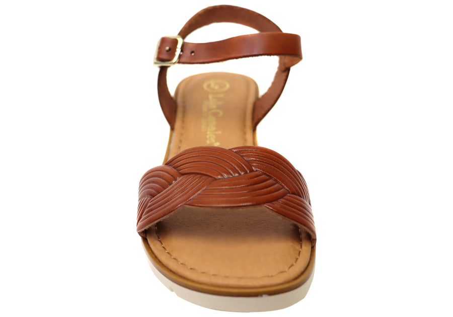 Lola Canales Erin Womens Comfortable Leather Sandals Made In Spain