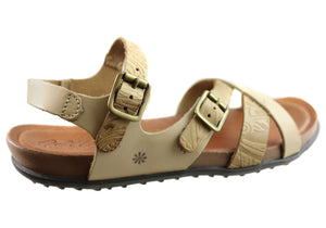 New Face Island Womens Comfortable Leather Sandals Made In Brazil