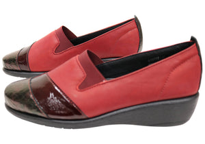 Flex & Go Julie Womens Comfortable Leather Shoes Made In Portugal
