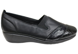 Flex & Go Julie Womens Comfortable Leather Shoes Made In Portugal