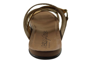 New Face Flick Womens Comfort Leather Slides Sandals Made In Brazil