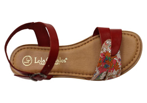 Lola Canales Ellie Womens Comfortable Leather Sandals Made In Spain