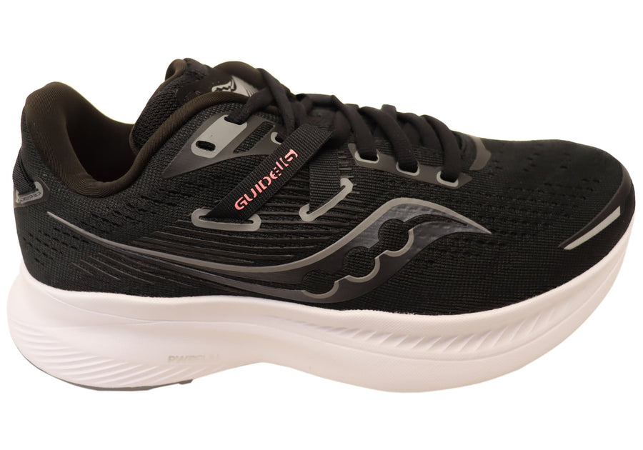 Saucony Womens Guide 16 Wide Fit Lace Up Athletic Shoes